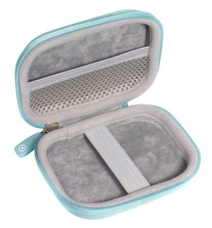 GETGEAR compact inhaler container closed showing secure zipper closure and premium texture.