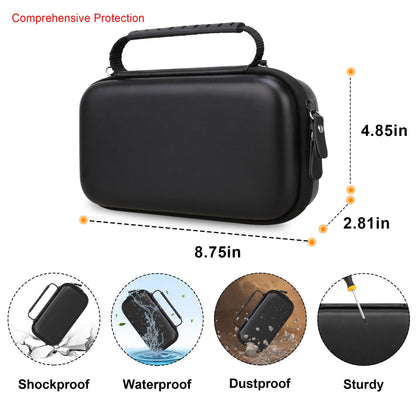 Hard shell inhaler holder case displaying water resistant polyurethane leather texture