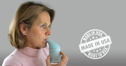 Original Himalayan Crystal Salt packaging highlighting imported respiratory wellness features