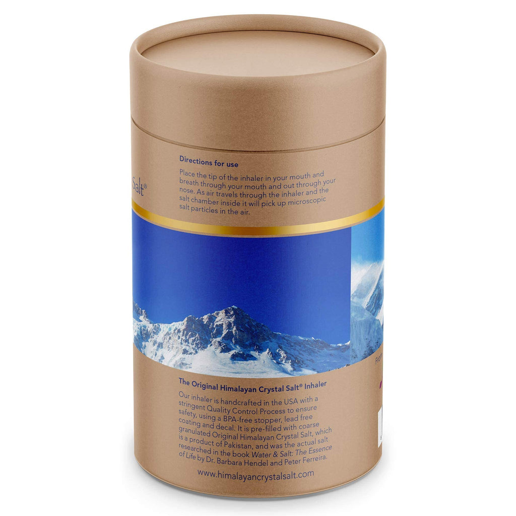 Natural mineral rich dry salt inhaler for daily breathing system detoxification