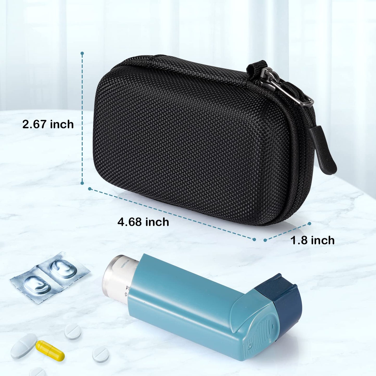 MEDMAX premium health organizer showing the sturdy anti scratch exterior material layout