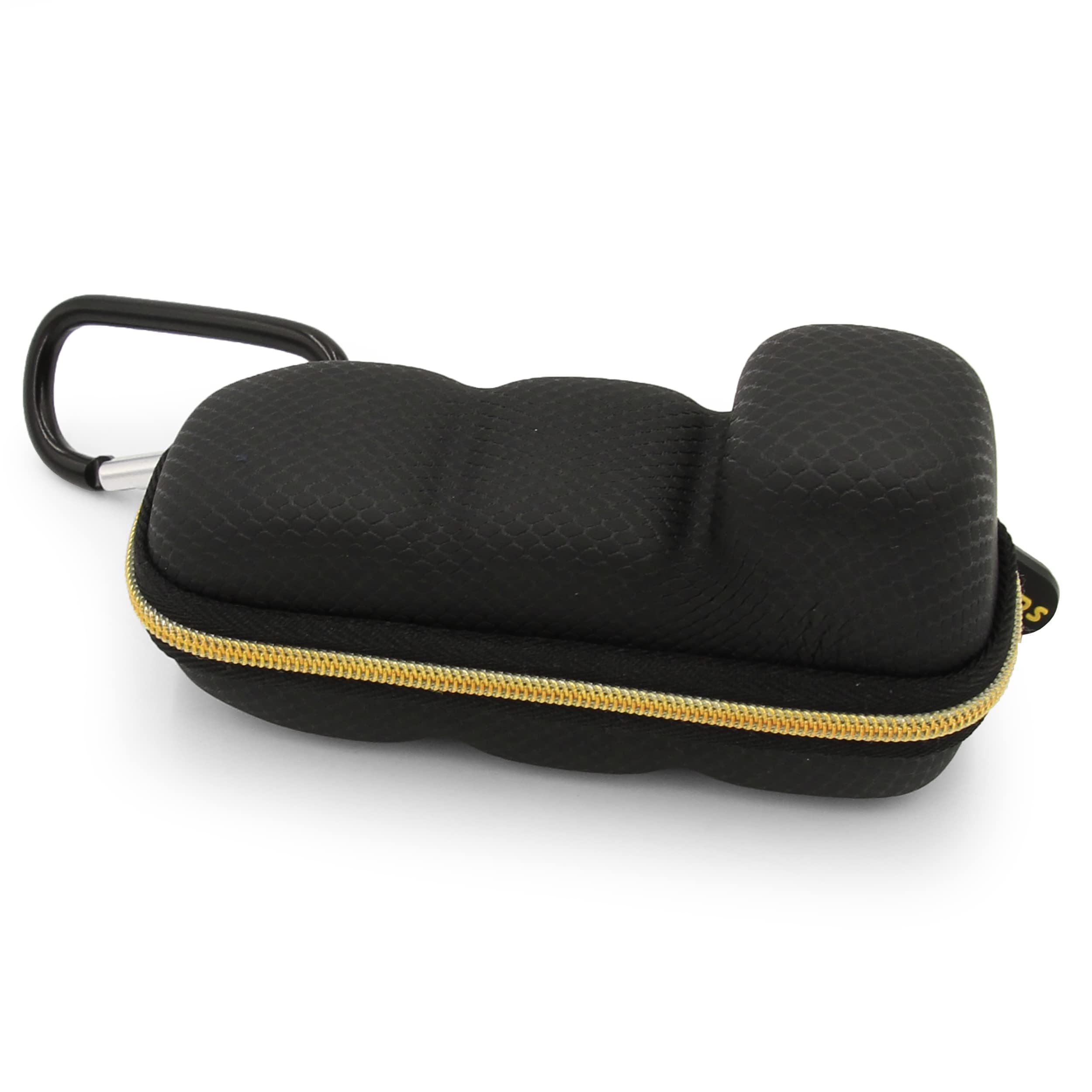 CASEMATIX protective medical holder open view revealing soft velvet lining and custom albuterol slot