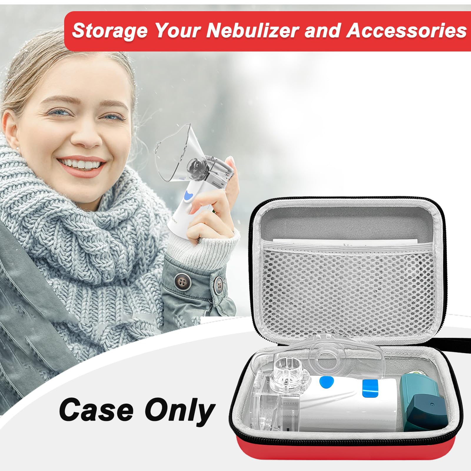Klawdsky hard emergency medical case showing shockproof EVA material and water resistant exterior fabric