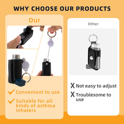LJHYSD emergency inhaler cover clip attachment for children school bag safety