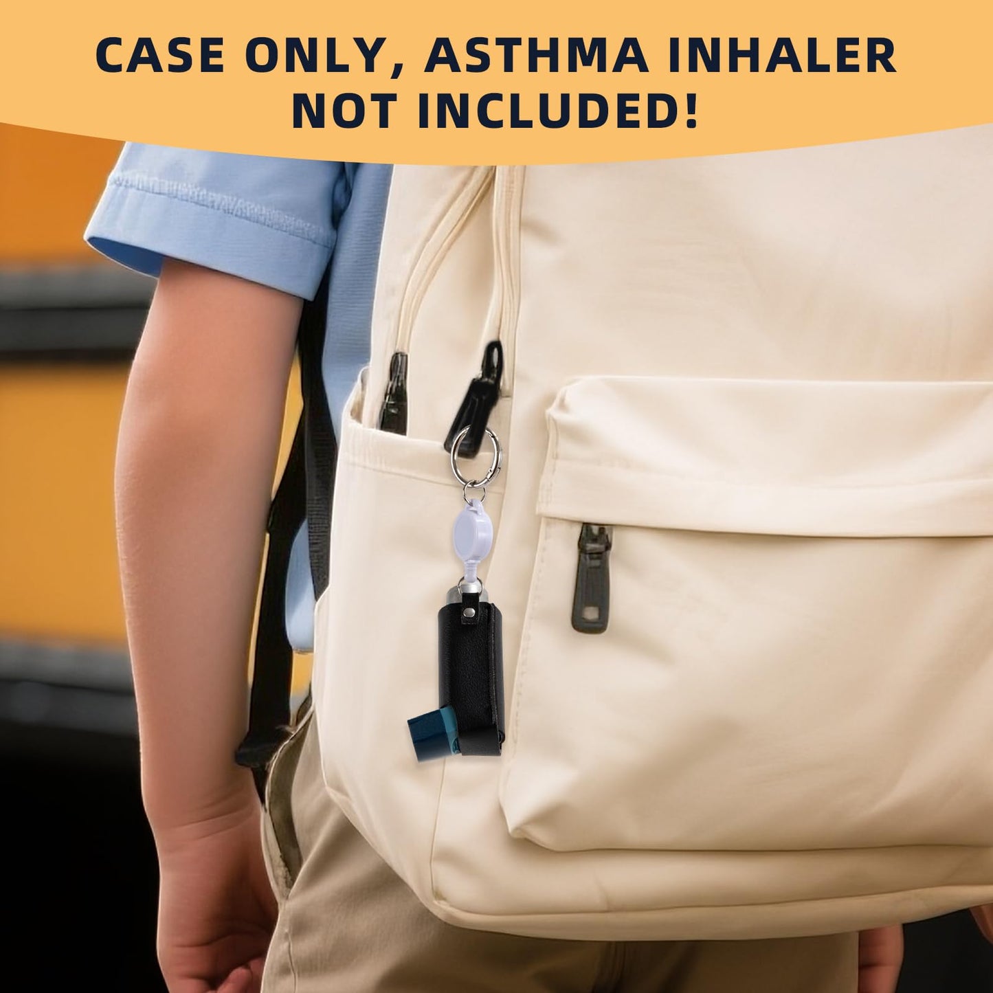 LJHYSD polyurethane leather inhaler case top perspective showing secure opening design
