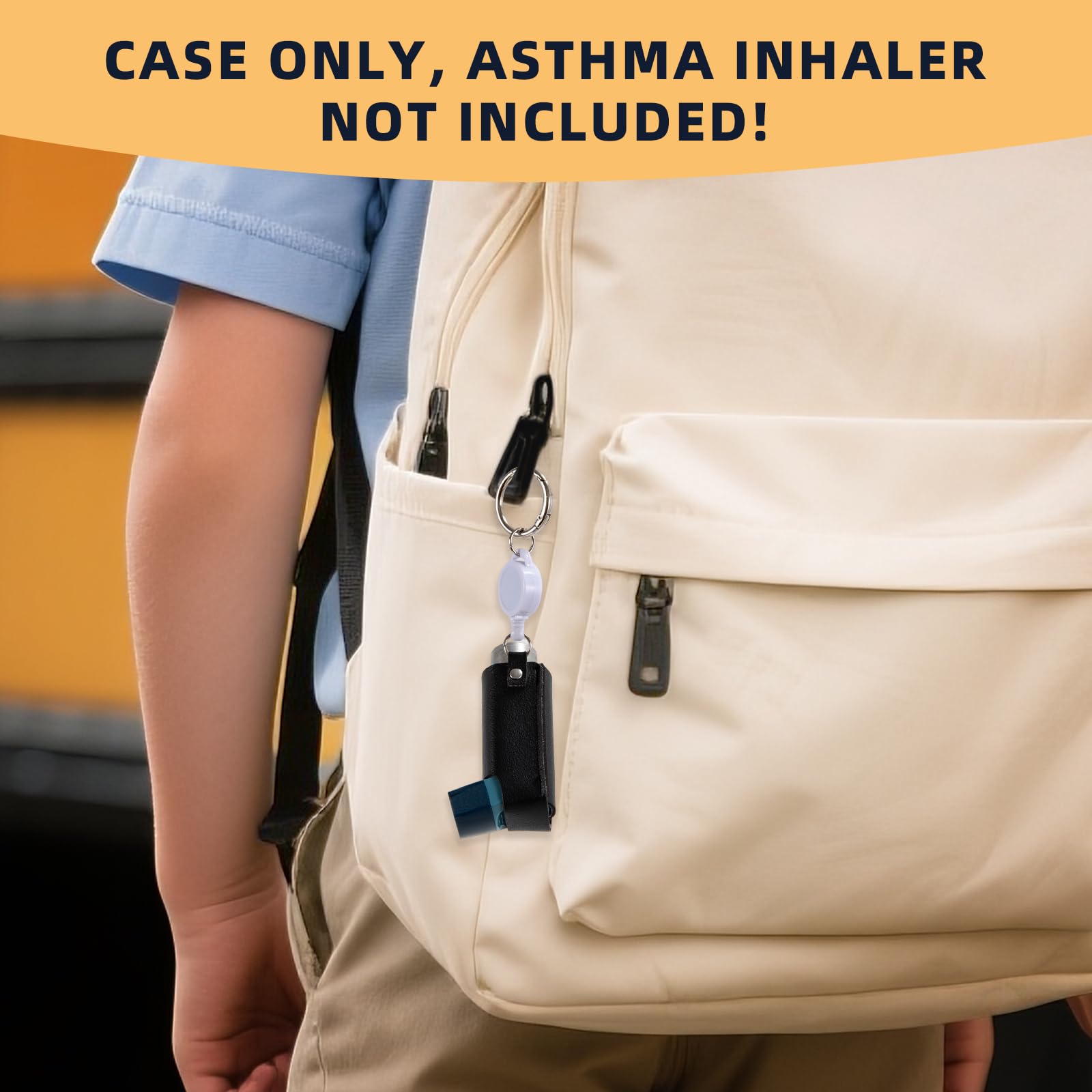 LJHYSD polyurethane leather inhaler case top perspective showing secure opening design