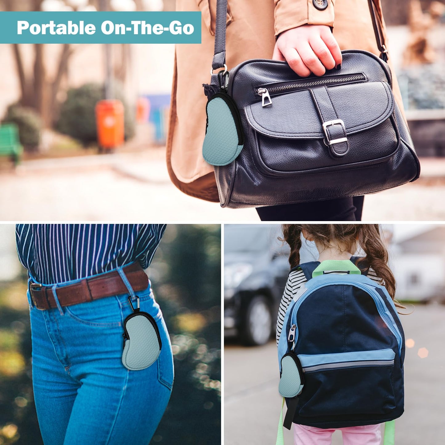 MEDMAX protective travel handy holster attached to a bag for outdoor use