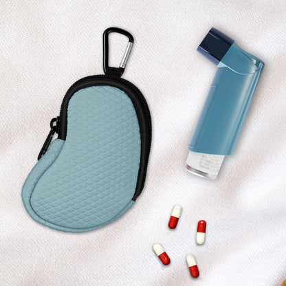 Close-up of premium dust-free neoprene fabric on the MEDMAX inhaler travel case