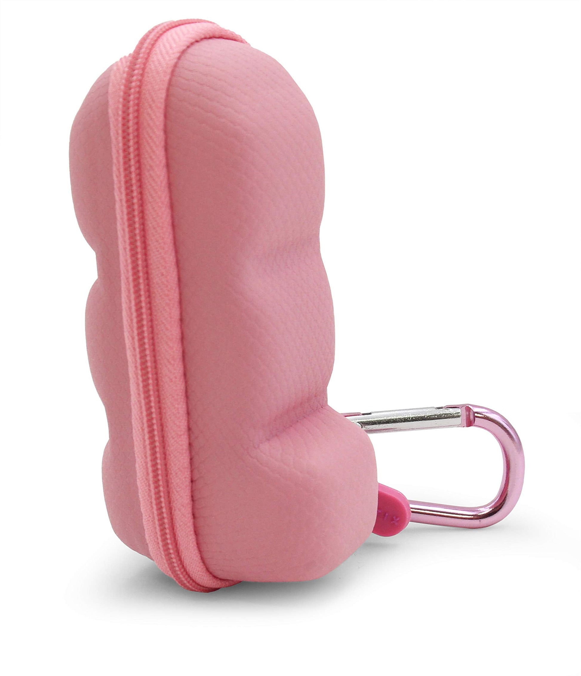 CASEMATIX portable inhaler holder with attached metal carabiner clip and nylon lanyard