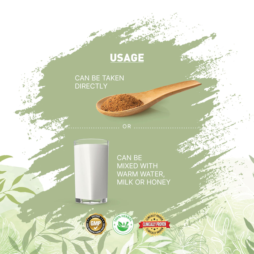 Natural immunity booster granules for lungs and allergy relief from Pankajakasthuri