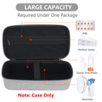 WFDL medical organizer open layout demonstrating interior mesh pockets and elastic spacer loops.