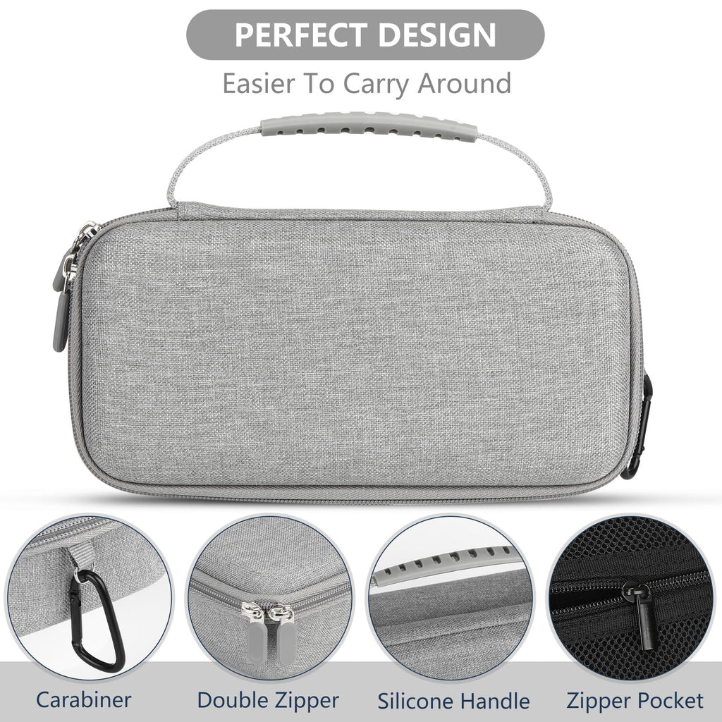 WFDL portable nebulizer bag side angle highlighting the durable double zippers.