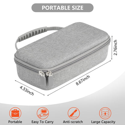WFDL hard shell travel case back view detailing the smooth water resistant exterior material.