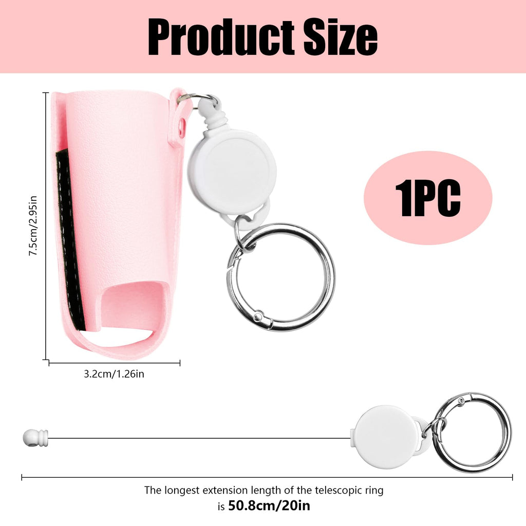 SHFGYG lightweight inhaler case showing the smooth retractable clip extended for quick travel access