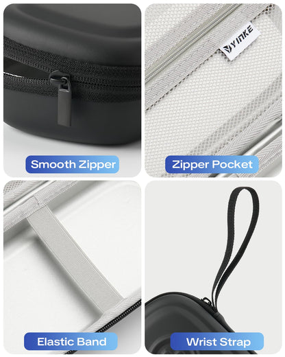 RAIACE protective travel pouch displaying the durable shockproof hard shell design for emergency medication safety.