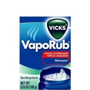 Vicks VapoRub three point five three ounce container close up packaging