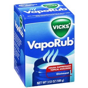Vicks VapoRub medicated vapor rub ointment side view instructions