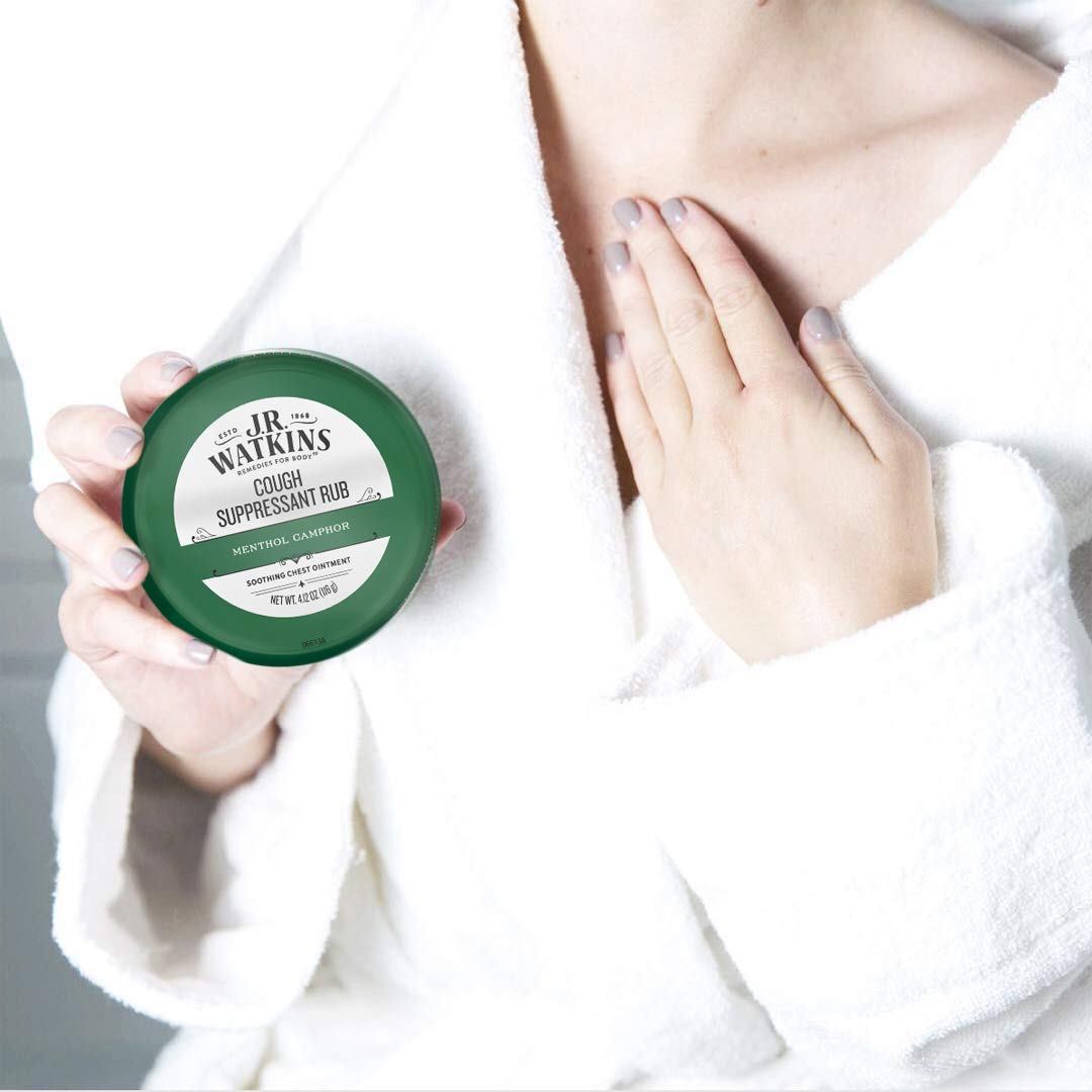 All natural menthol camphor ointment back label showing usage instructions