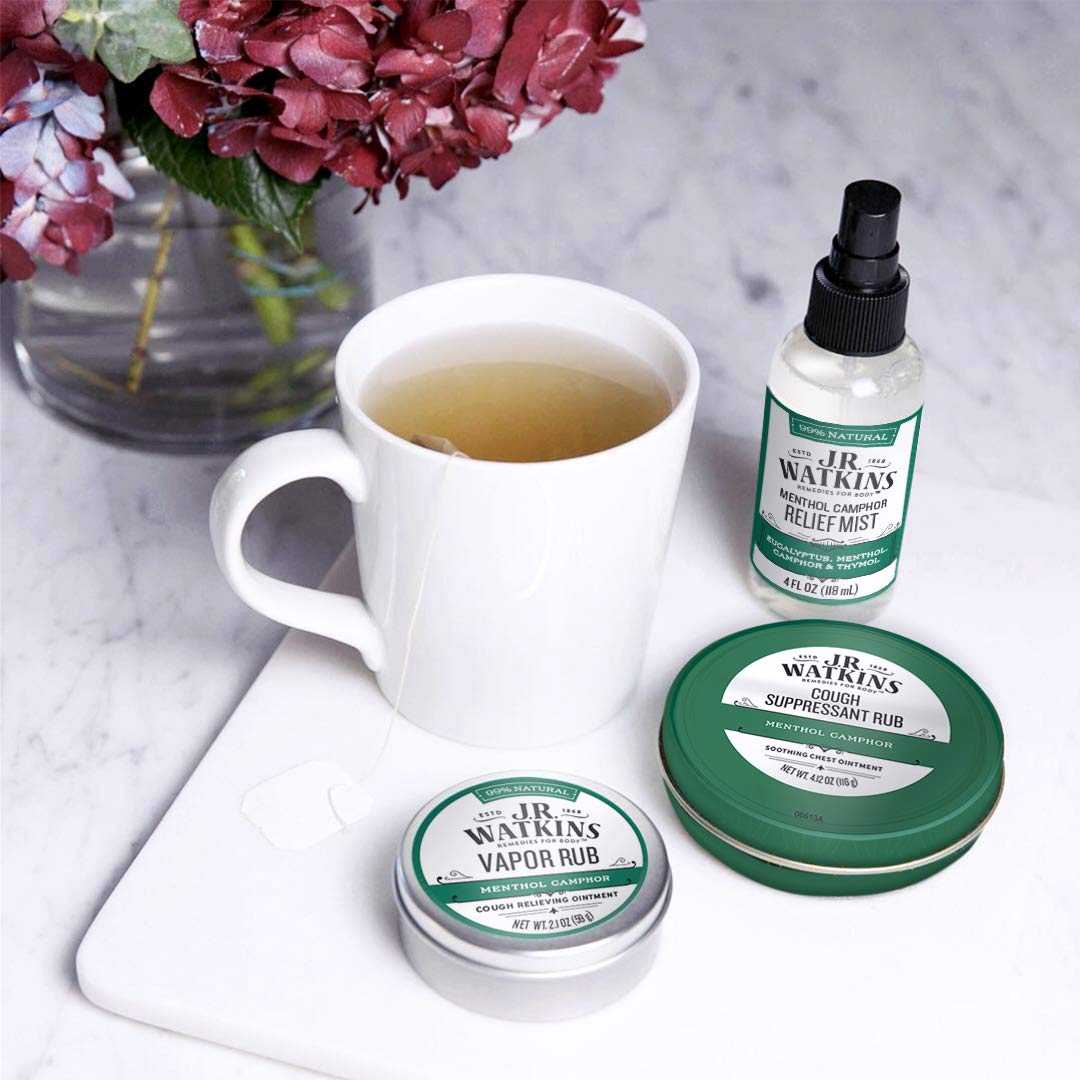 Six pack bundle of J.R. Watkins decongestant vapor rub for family wellness