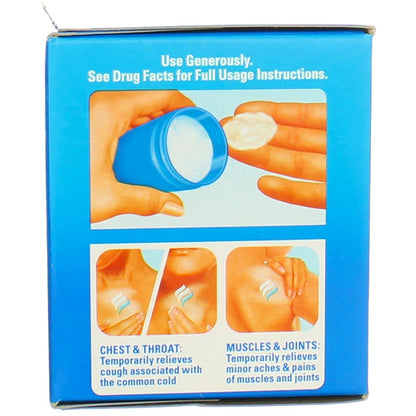 Imported Vicks chest rub for cough relief label details and active ingredients