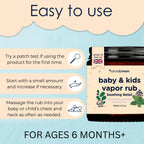 NaturallyMum baby vapor rub 120 milliliter jar size reference