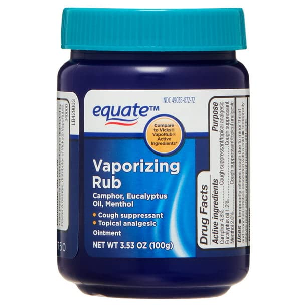 Abseits chest rub ointment container highlighting active ingredients