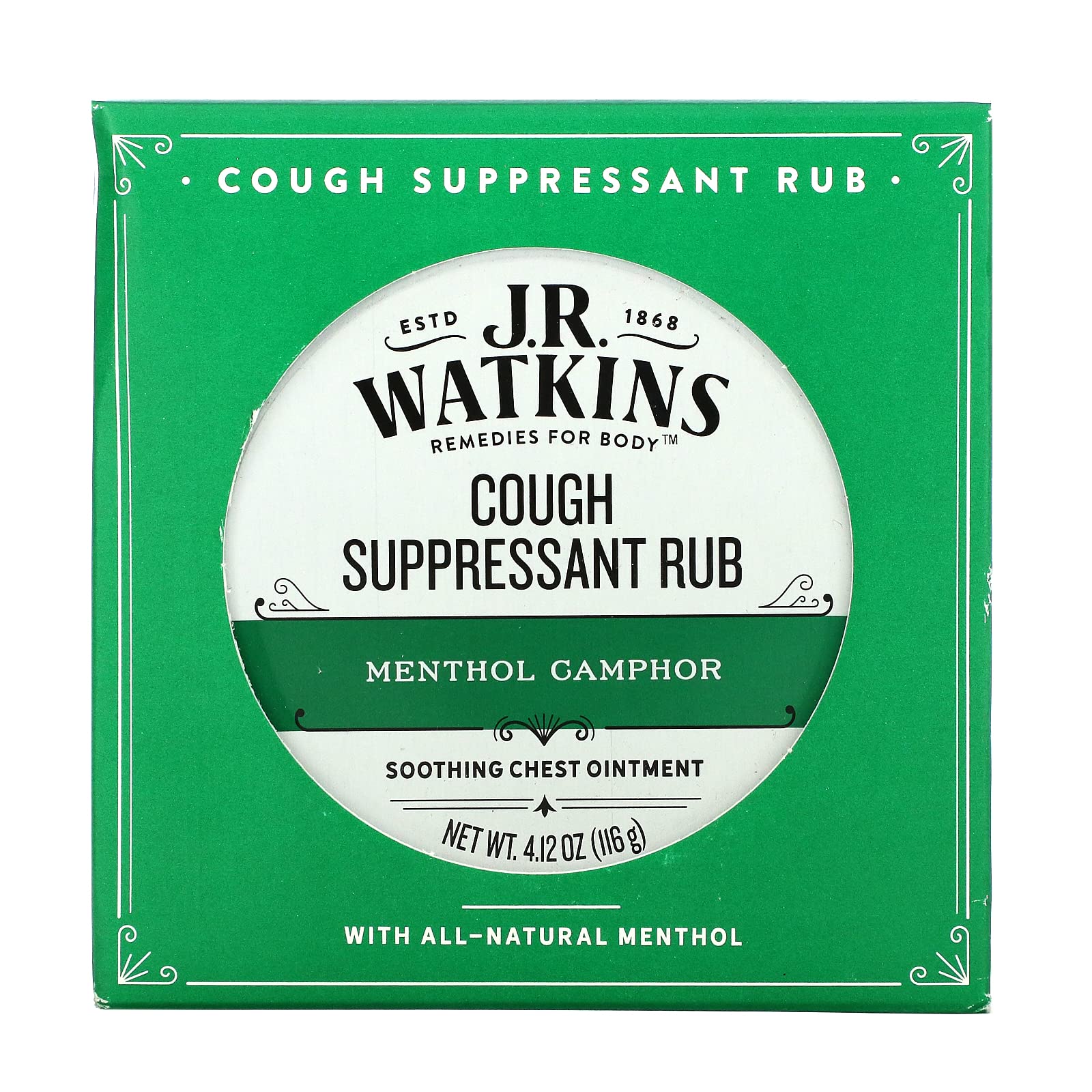 J.R. Watkins medicated chest rub ointment texture showing smooth consistency for application
