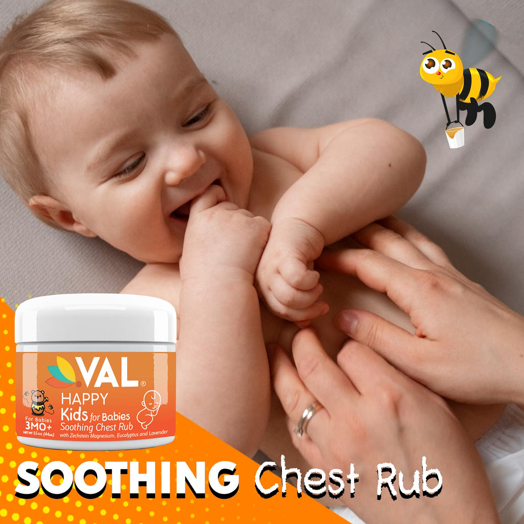 Imported USA baby congestion rub for easy breathing and soothing nighttime comfort