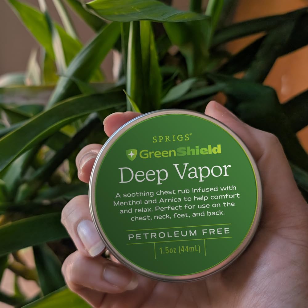 Sprigs Deep Vapor herbal salve for congestion relief