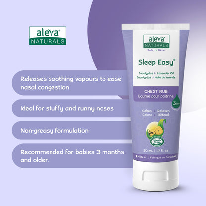 Gently squeezing the 50ml tube of Aleva Naturals baby chest rub for application