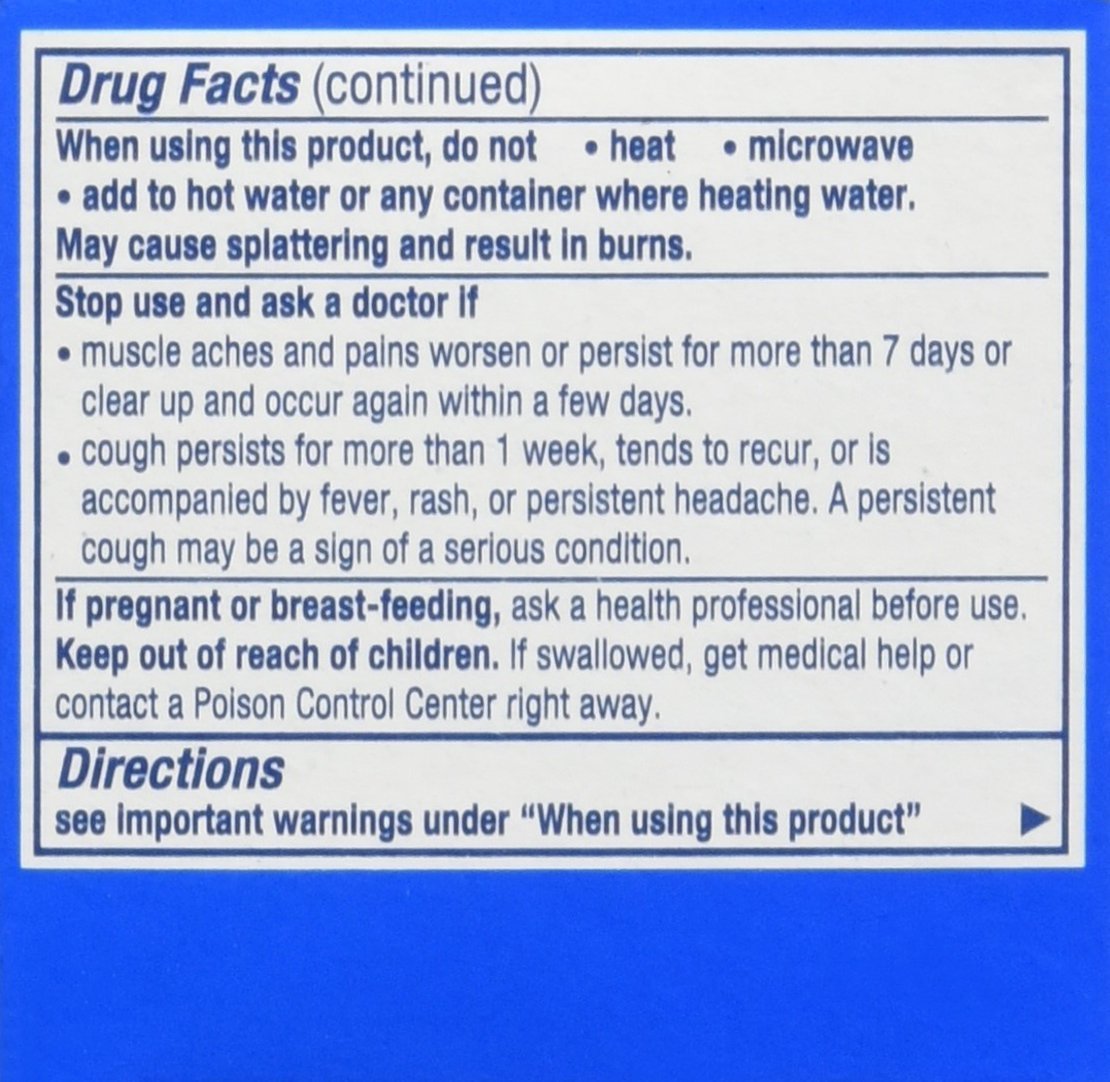 Side view of Vicks VapoRub ointment jar highlighting the drug facts and active ingredients label.