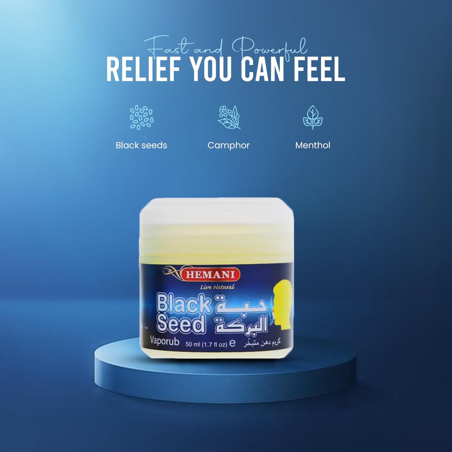 Eucalyptus and black seed ointment for targeted muscle pain application