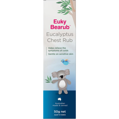 Euky Bear authentic eucalyptus chest rub for sensitive skin and muscle aches