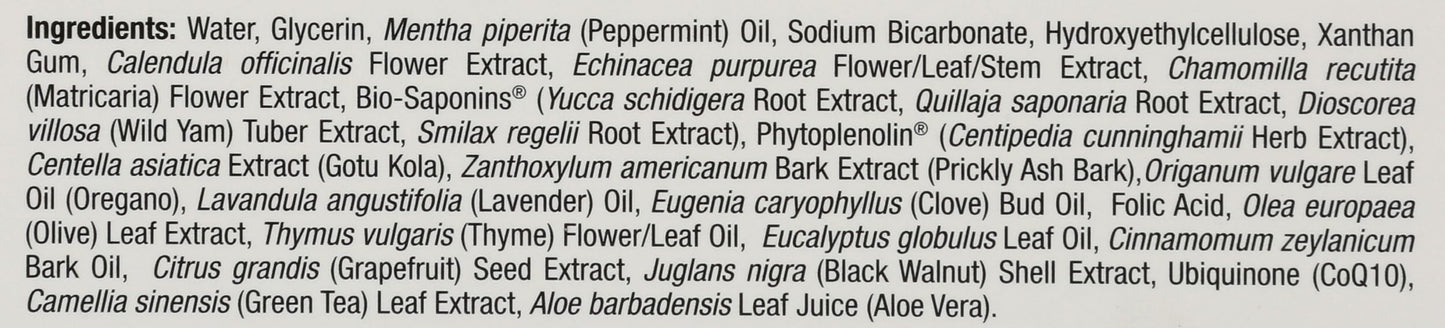 Nature's Answer dentist formulated soothing gel tube for natural gum care