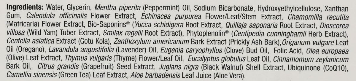 Nature's Answer dentist formulated soothing gel tube for natural gum care