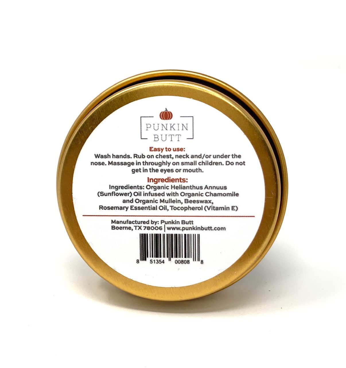 Punkin Butt baby respiratory rub natural vapor balm for infants