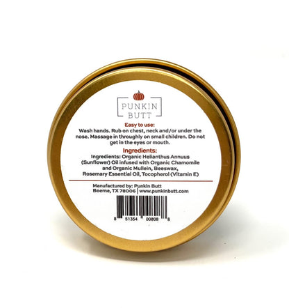 Punkin Butt baby respiratory rub natural vapor balm for infants