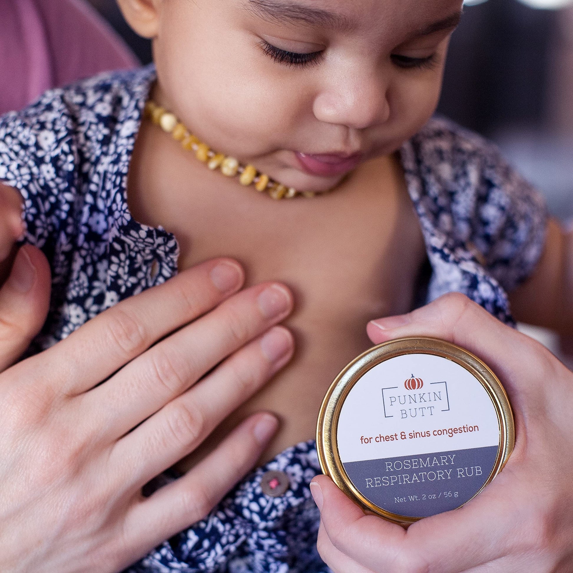 All natural petroleum free baby rub for infant congestion relief