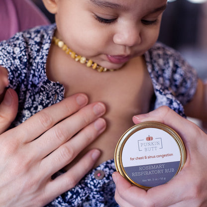 All natural petroleum free baby rub for infant congestion relief