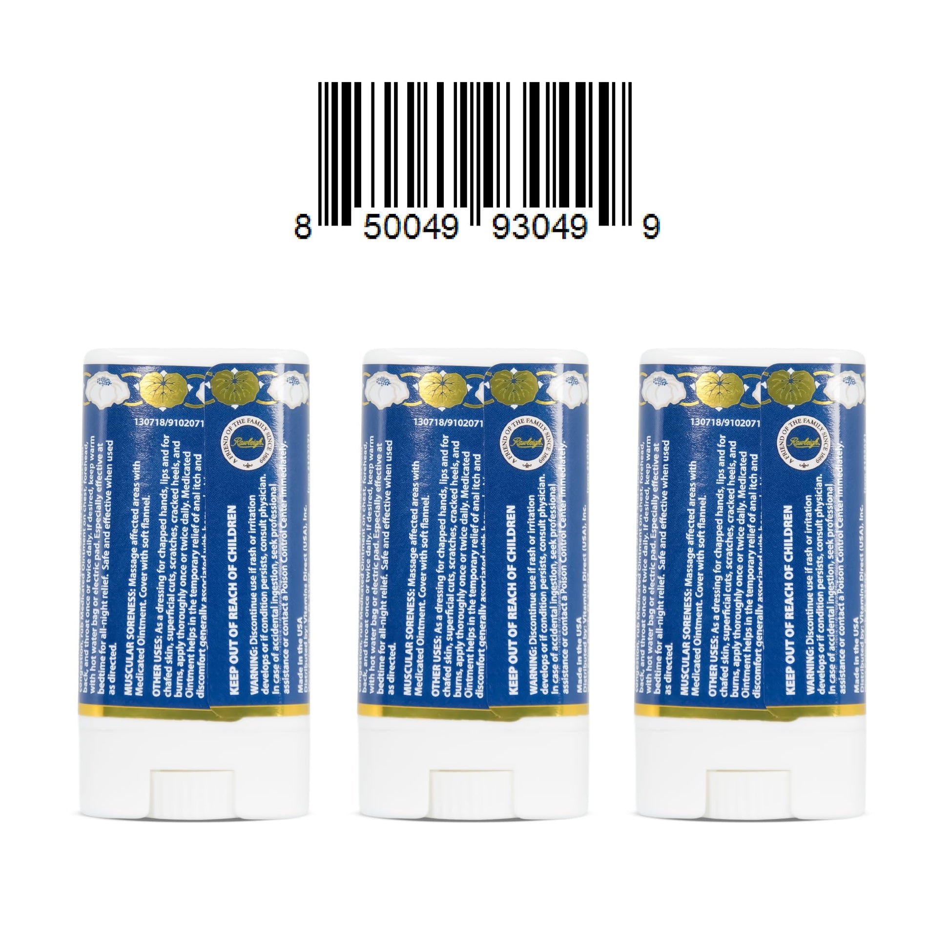 Rawleigh portable chest rub stick showing the twist-up solid balm mechanism for mess-free application.