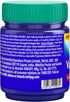 Vicks VapoRub classic formula nasal decongestant and cough relief jar isolated on white backdrop