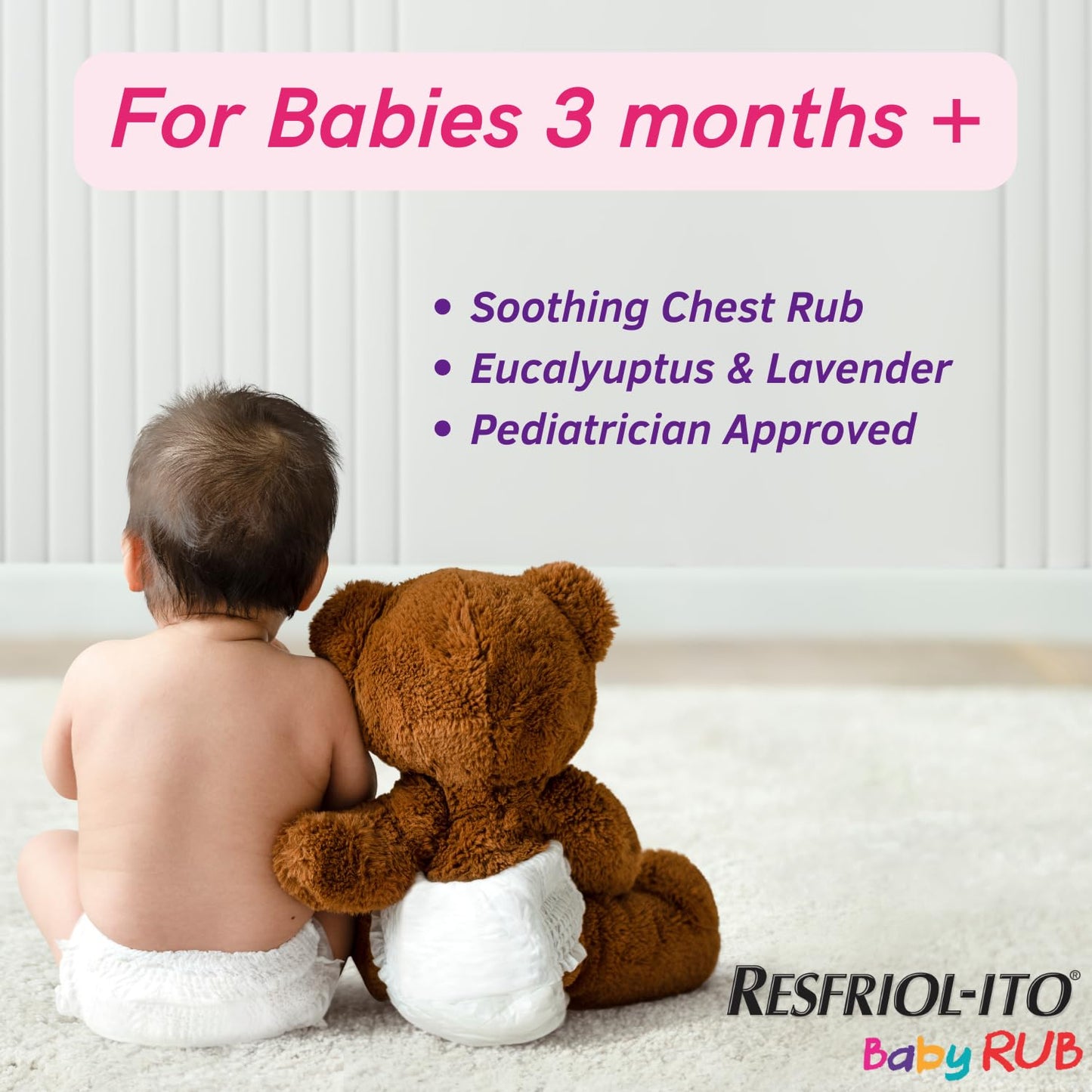 Gentle baby ointment for three months plus formulated with lavender and eucalyptus.