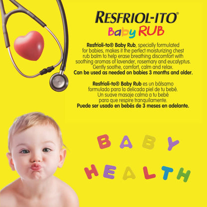 Resfriol-ito baby balm application guide and safe usage instructions for parents.