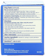 Back label view of imported Vicks VapoRub topical ointment highlighting active ingredients and usage instructions.