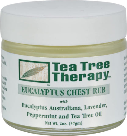 Petroleum free seasonal cold remedy rub featuring premium Australian eucalyptus ingredients list