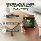 Betterbrand medicated tallow rub packaging details