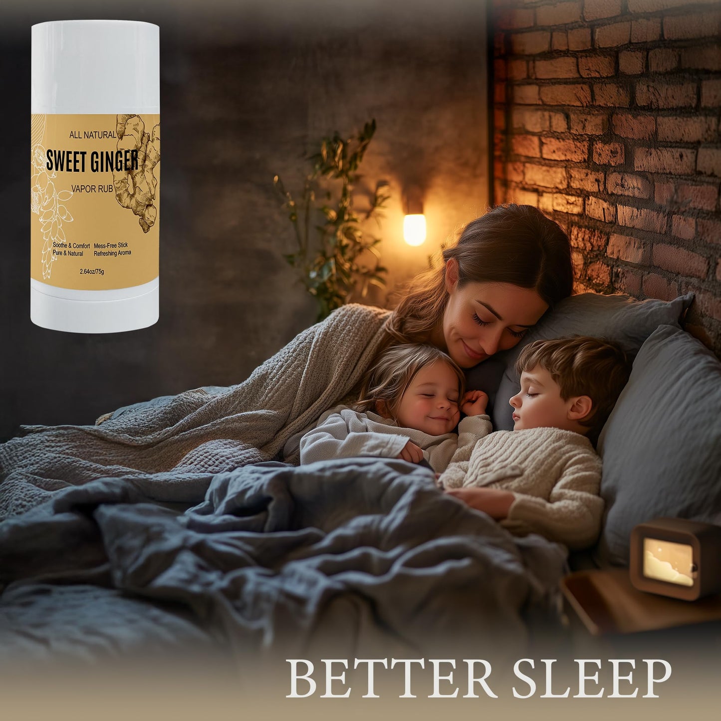 Portable sweet ginger vapor rub for joint relief