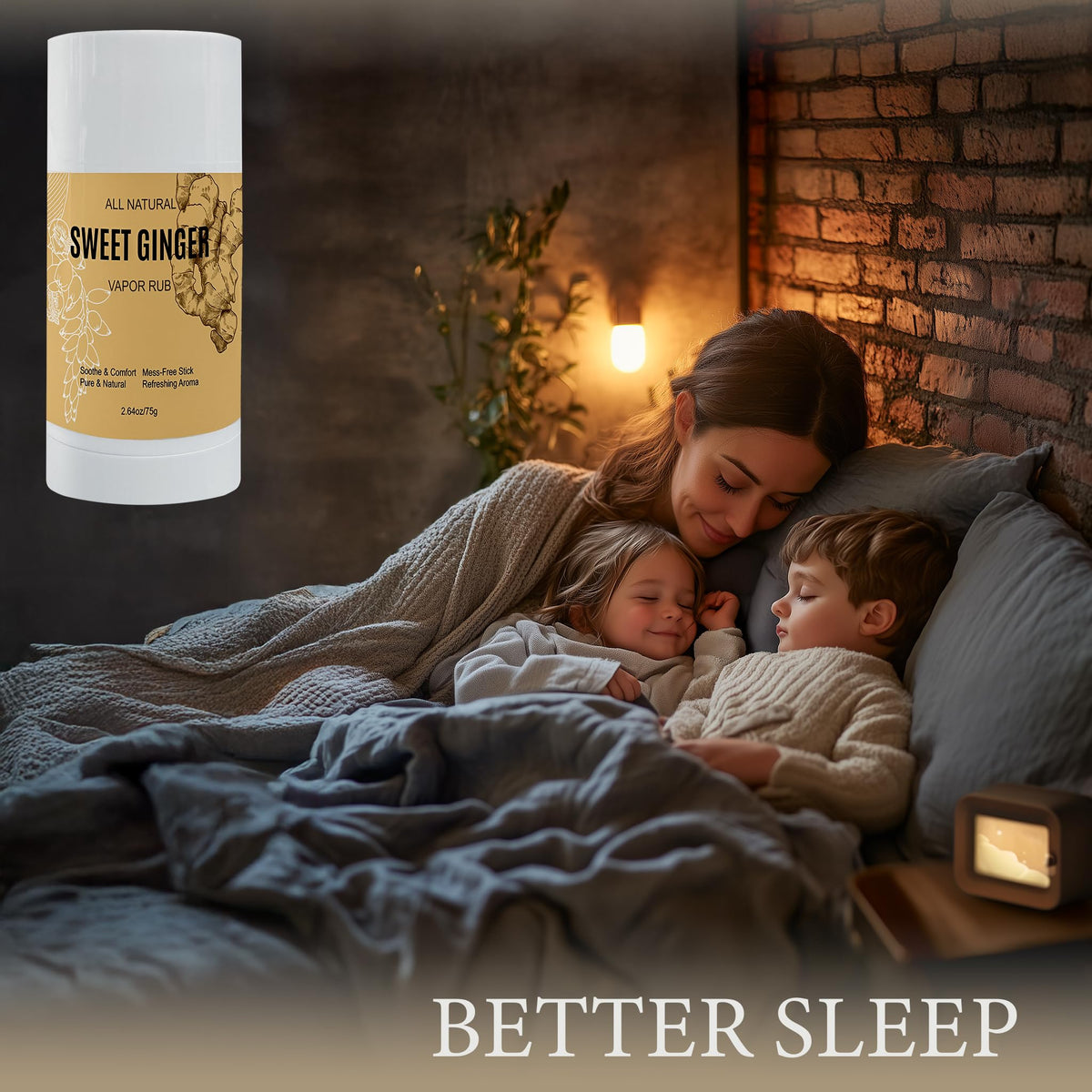 Portable sweet ginger vapor rub for joint relief