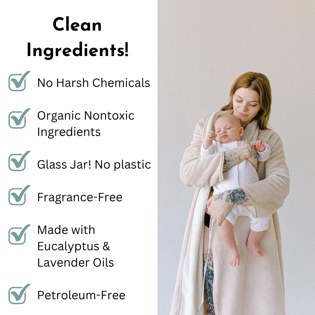 Natural baby cold and cough relief balm by Irene Organics for newborn skin