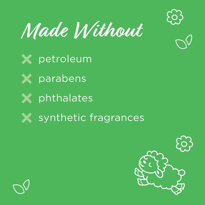 Texture view of the gentle aromatic petroleum free infant massage balm